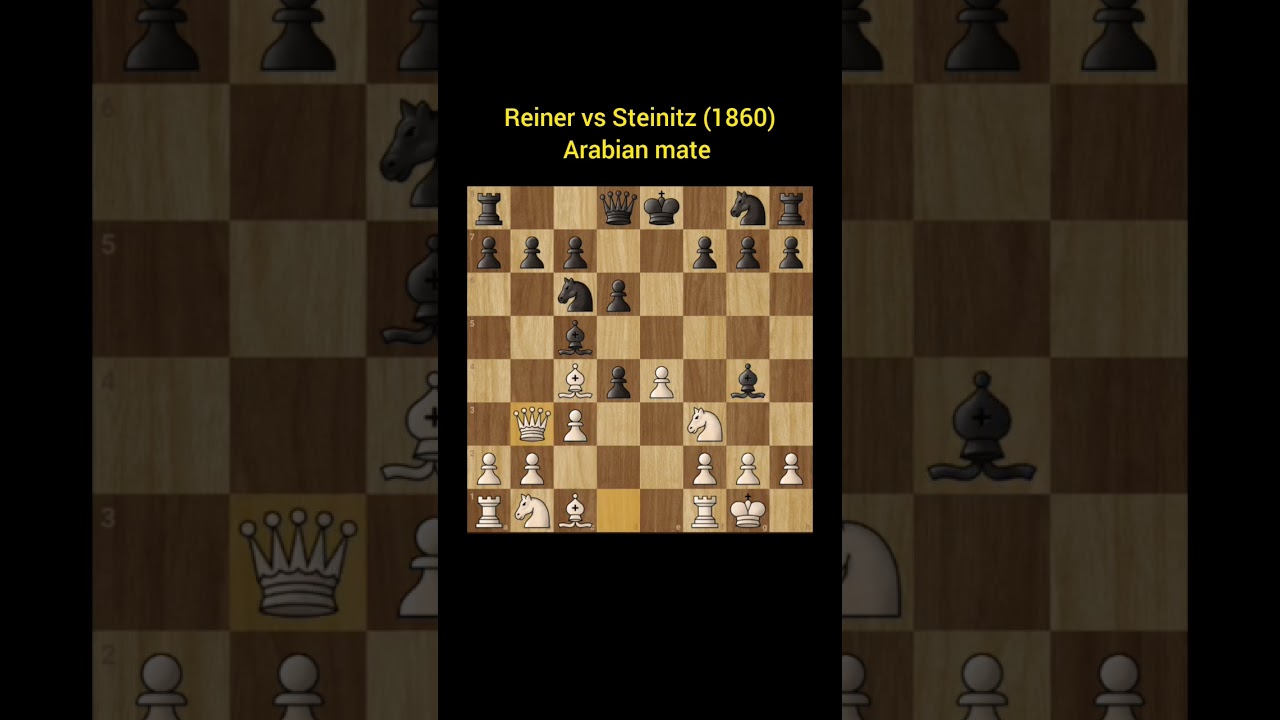 Arabian mate demonstrated by Wilhelm Steinitz