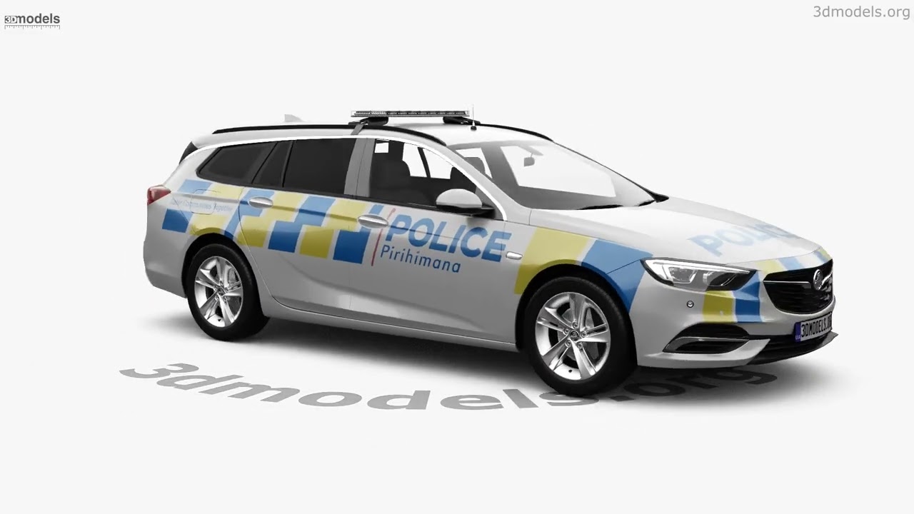 Holden Commodore sportwagon Police New Zealand 2018 3D model by 3DModels.org