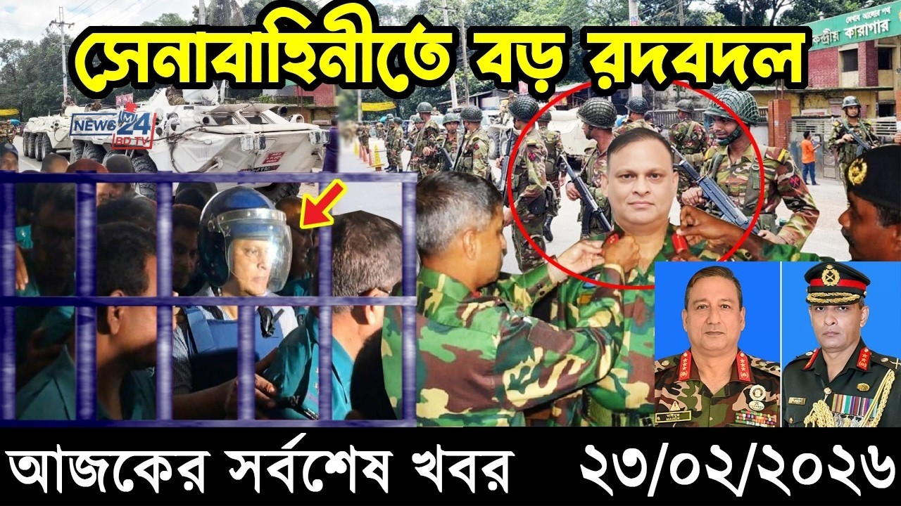 Ajker Bangla Khobor 23 Feb 2026 |  News 24 BD TV | Latest Bangla News & Breaking News Today 2