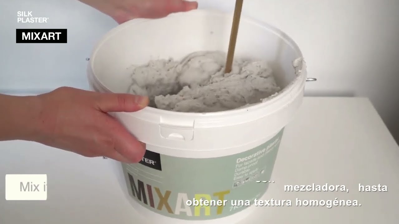 INSTRUCCIONES APLICACION MIXART (Piedra L&iacute;quida decorativa)