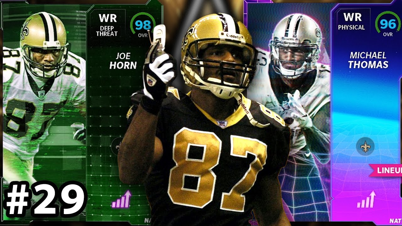 SAINTS THEME TEAM GETS TWO HUGE WR UPGRADES! JOE HORN AND MICHAEL THOMAS! (Madden 22) #29