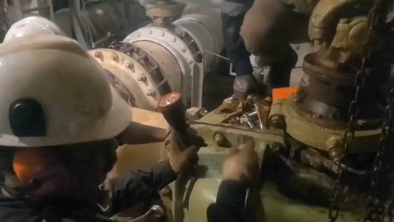 Biggest tanker ship  3000m3/H Capacity large ballast  pump overhaul.