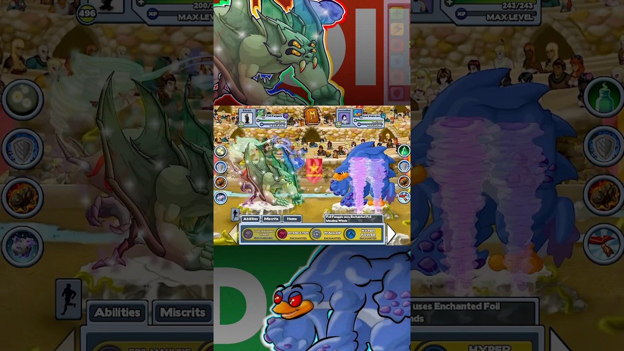 Foil Vhisp VS Dark Waddles ft. Recklaz Ironclad #miscritsreborn #miscrits #gaming