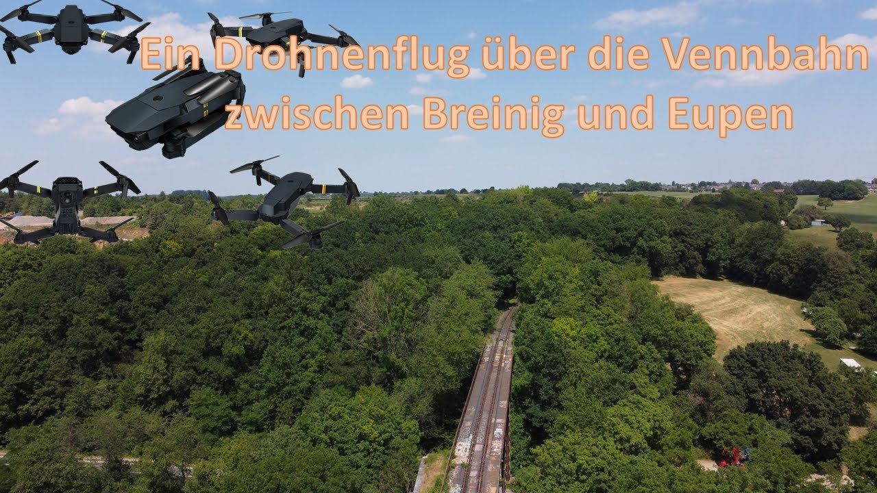 Ein Drohnenflug über die Vennbahn zwischen Breinig und Eupen