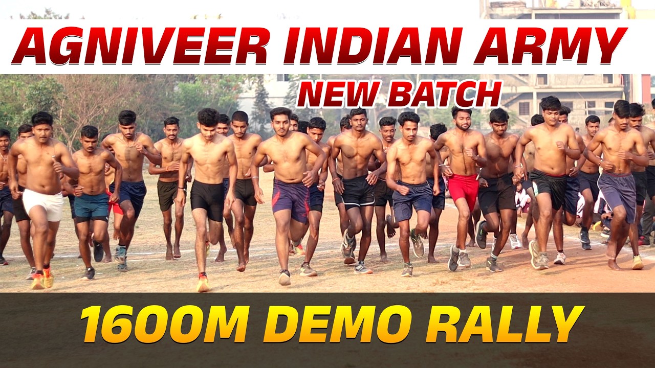 🏆 Agniveer Indian Army Demo Rally 2026 | 1600 M Running | Karnatakas Best Coaching
