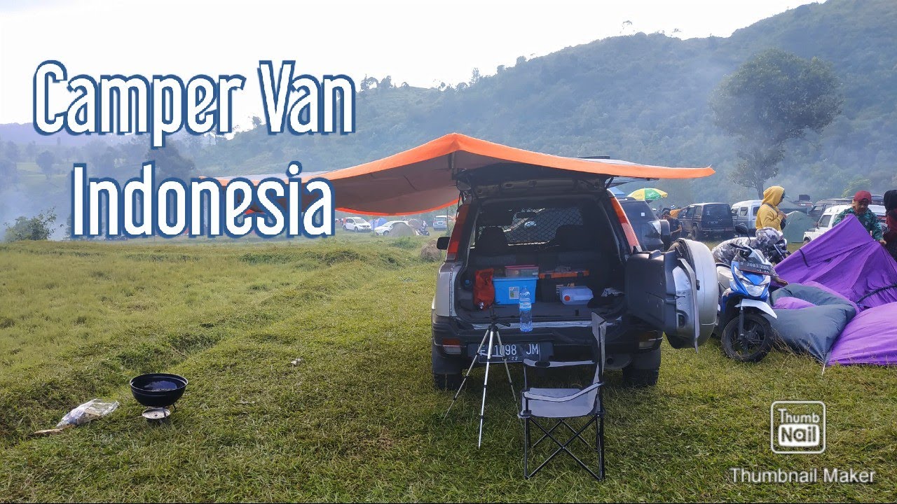 kemping di gambung || CRV RD1 || camper van indonesia