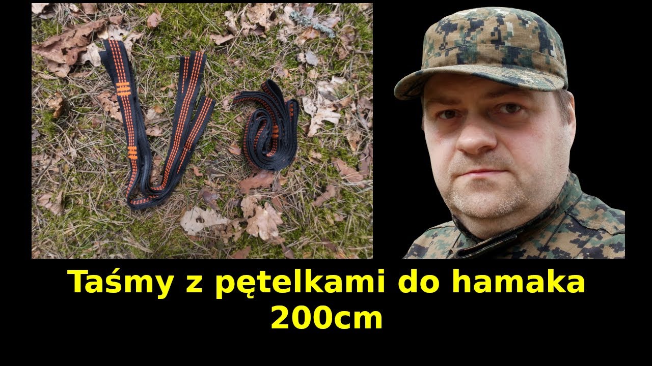 Taśmy z pętelkami do hamaka 200cm
