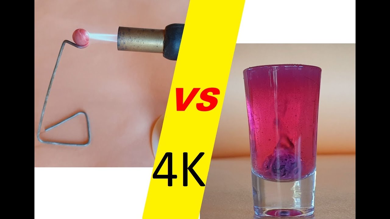 Experiment Glowing 1000 degree METAL BALL VS Usual products 4K