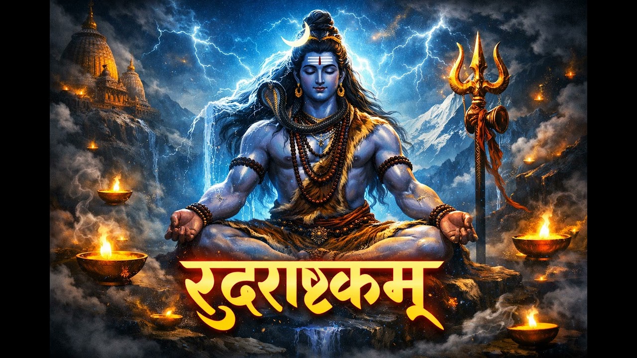 “रुद्राष्टकम् | शक्तिशाली शिव स्तुति | सुनते ही संकट दूर | Rudrashtakam Powerful Shiv Bhajan |