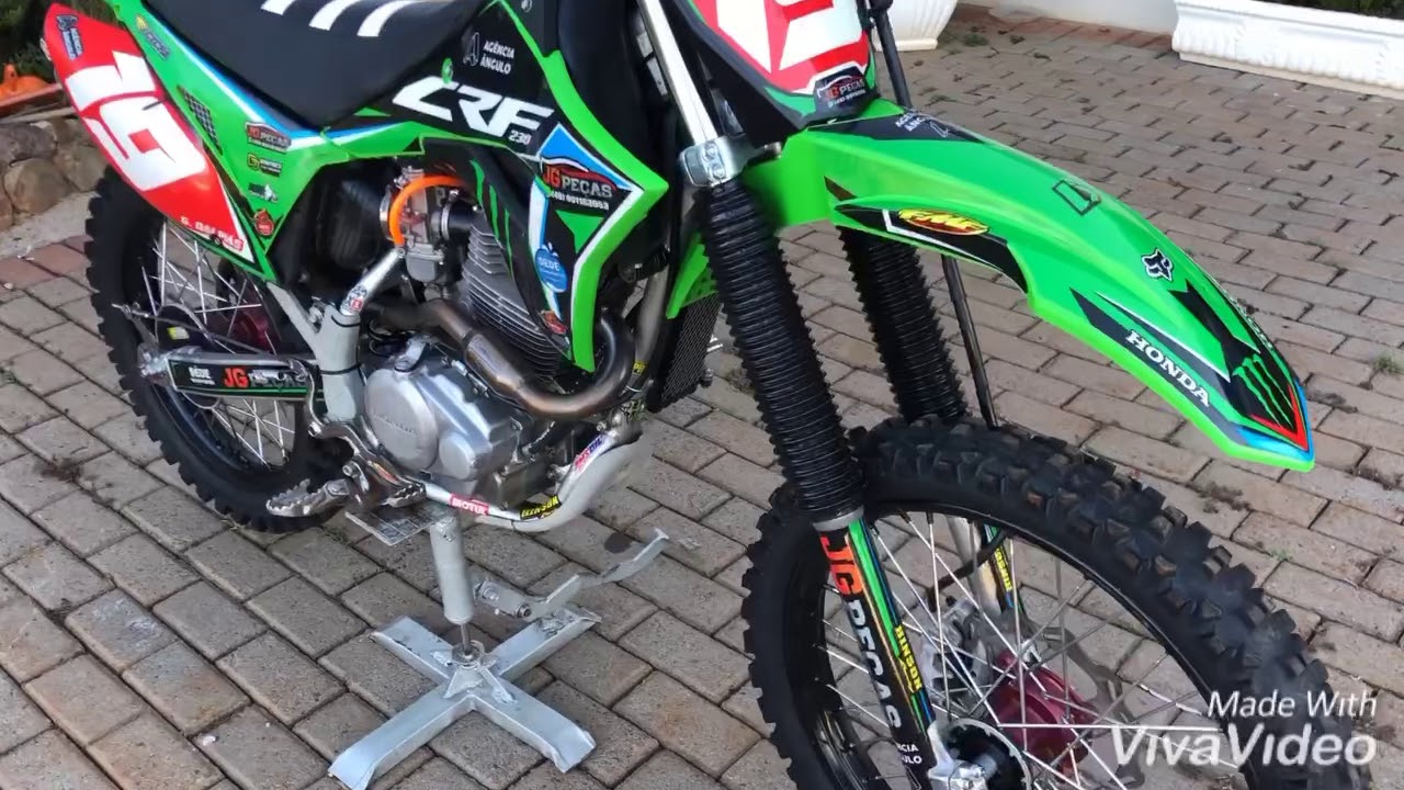 CRF 230 preparada com kit 255, kit biker next 2019, radiador de óleo e carburador Mikuni TM 34