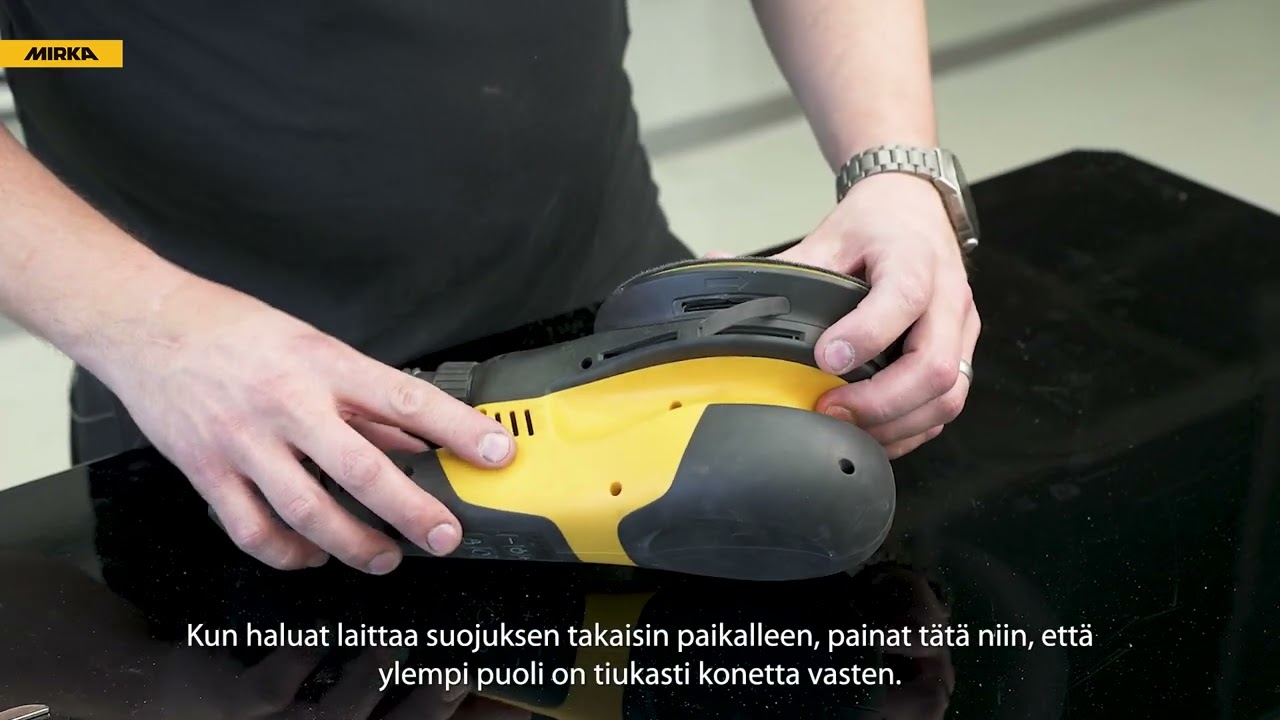 Kuinka vaihtaa alustalla Mirka® DEROS RS -koneeseen – Pikaopas