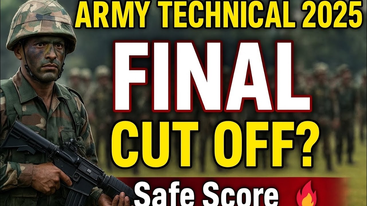 Army Agniveer Technical Final Cut Off Estimate 2025 | Score Analysis & Tips