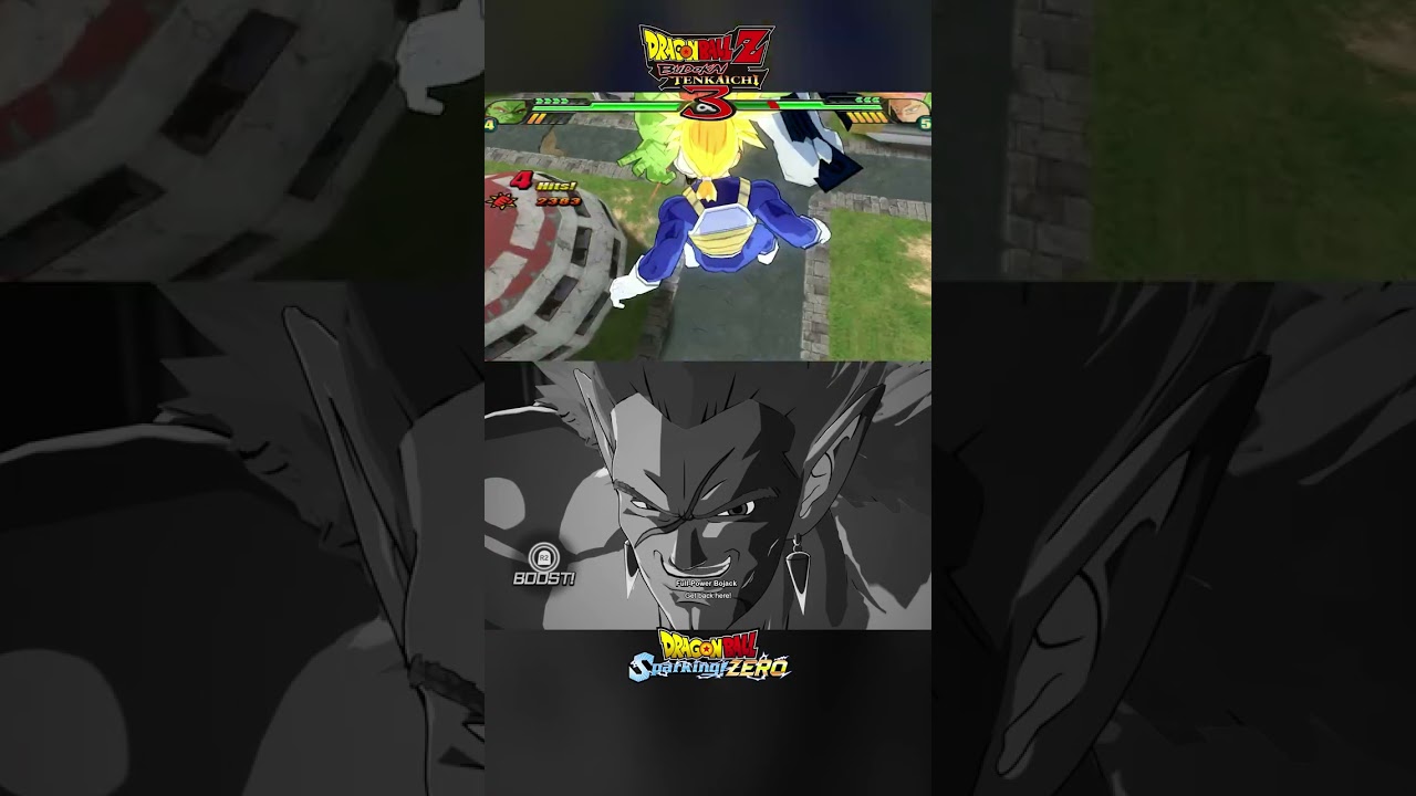 Bojack Rush Attack Comparison   BT3 Vs Sparking ZERO