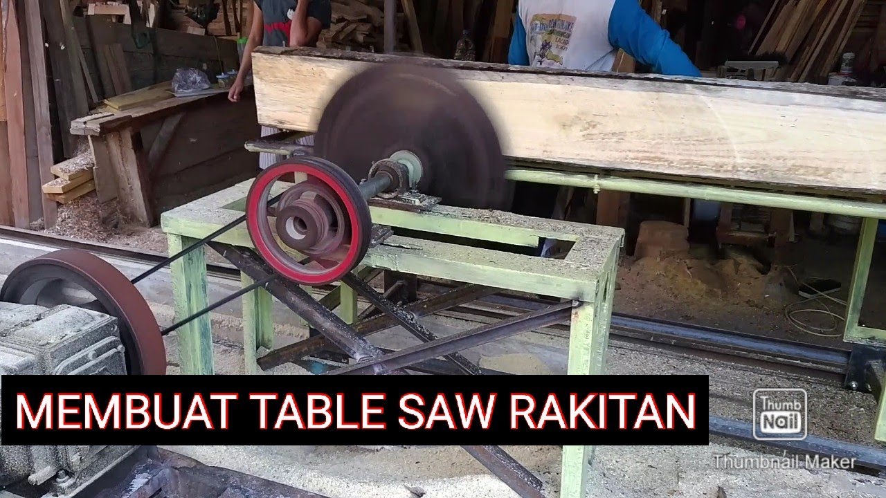 Membuat Mesin Table Saw Rakitan | Woodworking | DIY Table Saw | Table Saw | Mesin Pembelahan Kayu