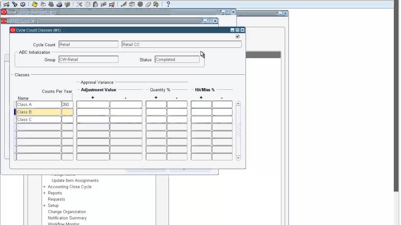 How to define cycle counting Enter cycle counting Approve entries and Cycle Counting Reports