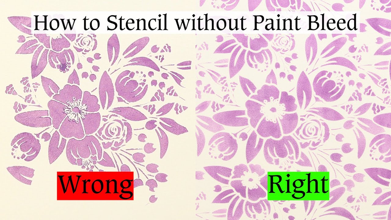 How to Stencil a Wall without Paint Bleed | Oak Lane Studio