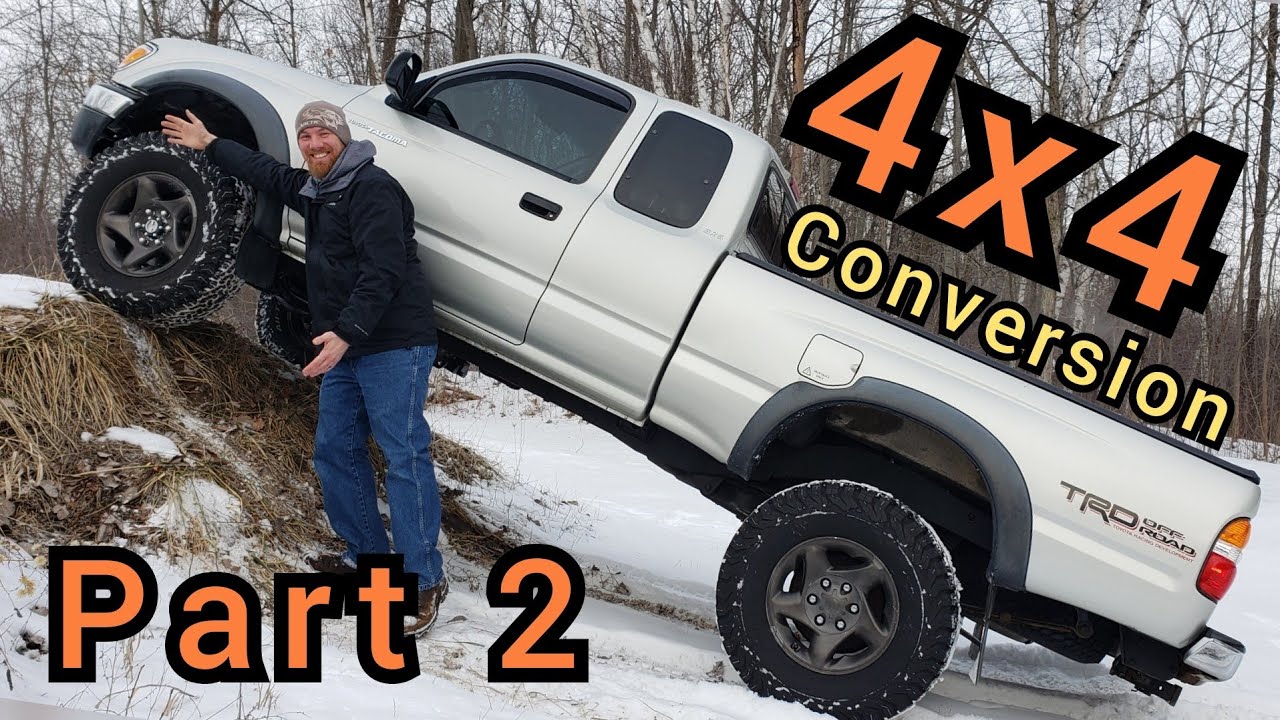 Toyota Tacoma Prerunner 2wd to 4x4 Conversion - First Gen | HOW TO Video Part 2