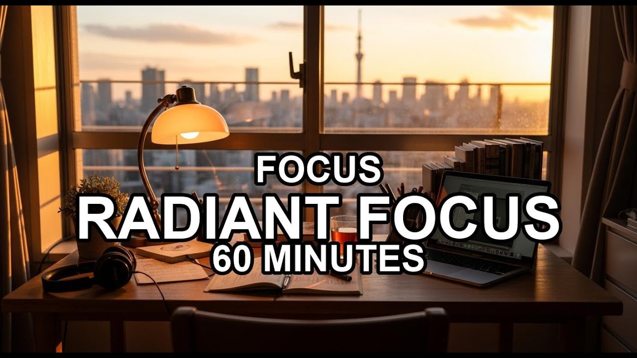 [ADHD Body Double] 60 Min Radiant Focus: Tokyo Sunset Desk w/ Eric
