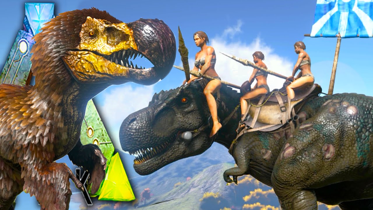 Ark Survival Evolved - Dodorex VS Tribes! Fear Evolved DodoRex NPC Tribe Wars Gameplay