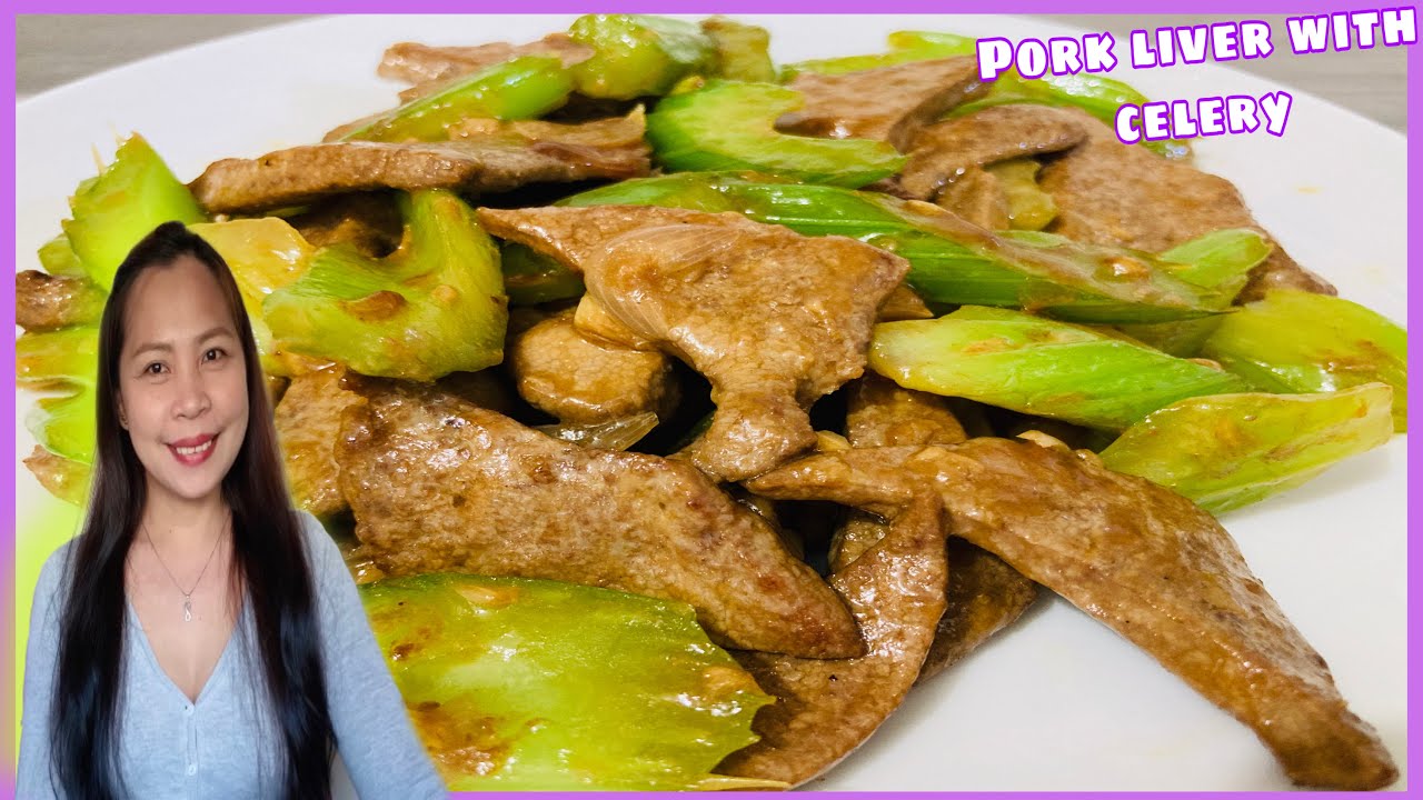 How to cook PORK LIVER with CELERY Chinese style | STIR FRY PORK LIVER | JeSaMi TV