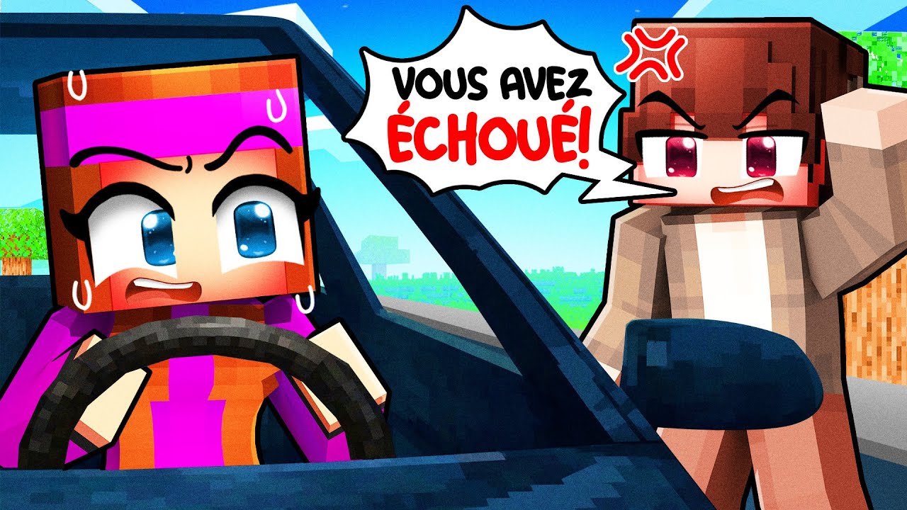 Anna passe son PERMIS de CONDUIRE sur Minecraft !