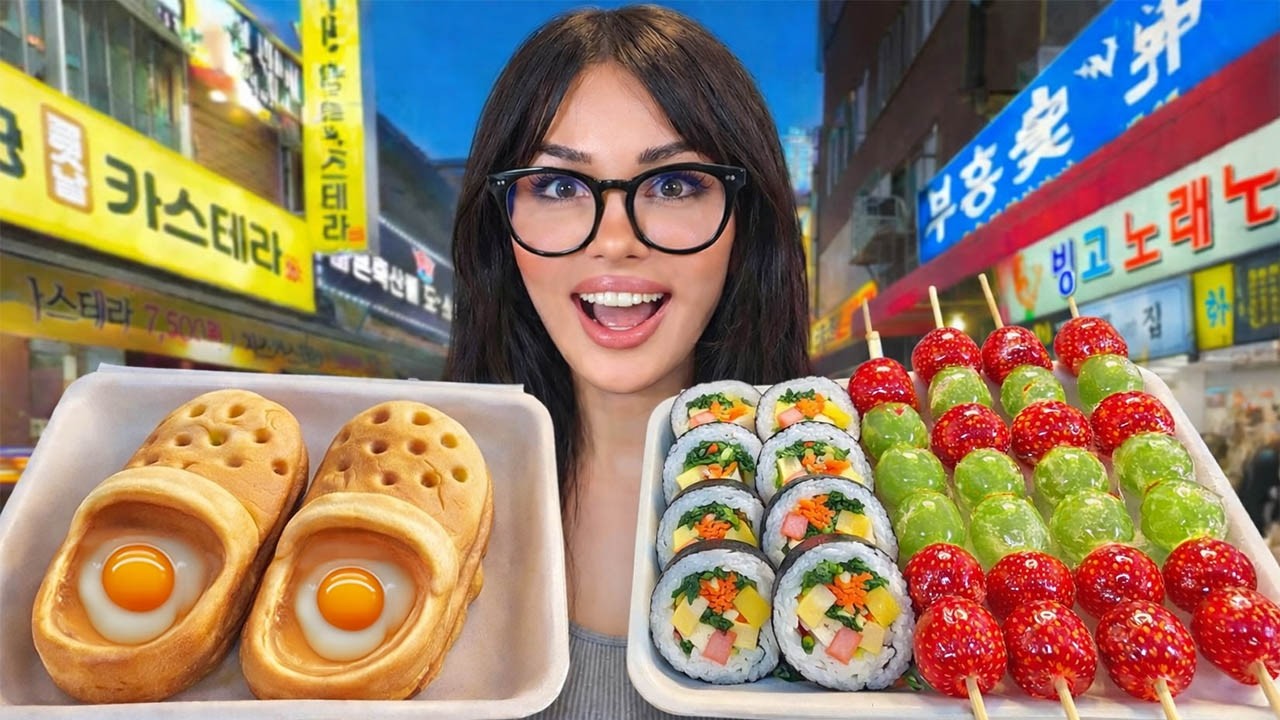 I Ate Korean Street Food For 24 Hours!