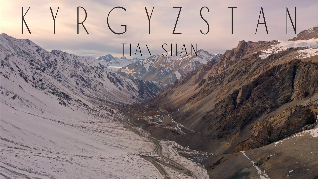 KYRGYZSTAN. TIAN SHAN // NATURE AERIAL CINEMATOGRAPHY (4k)
