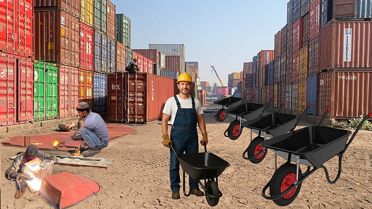 How Millions Old Containers convert into Wheelbarrow through Recycling