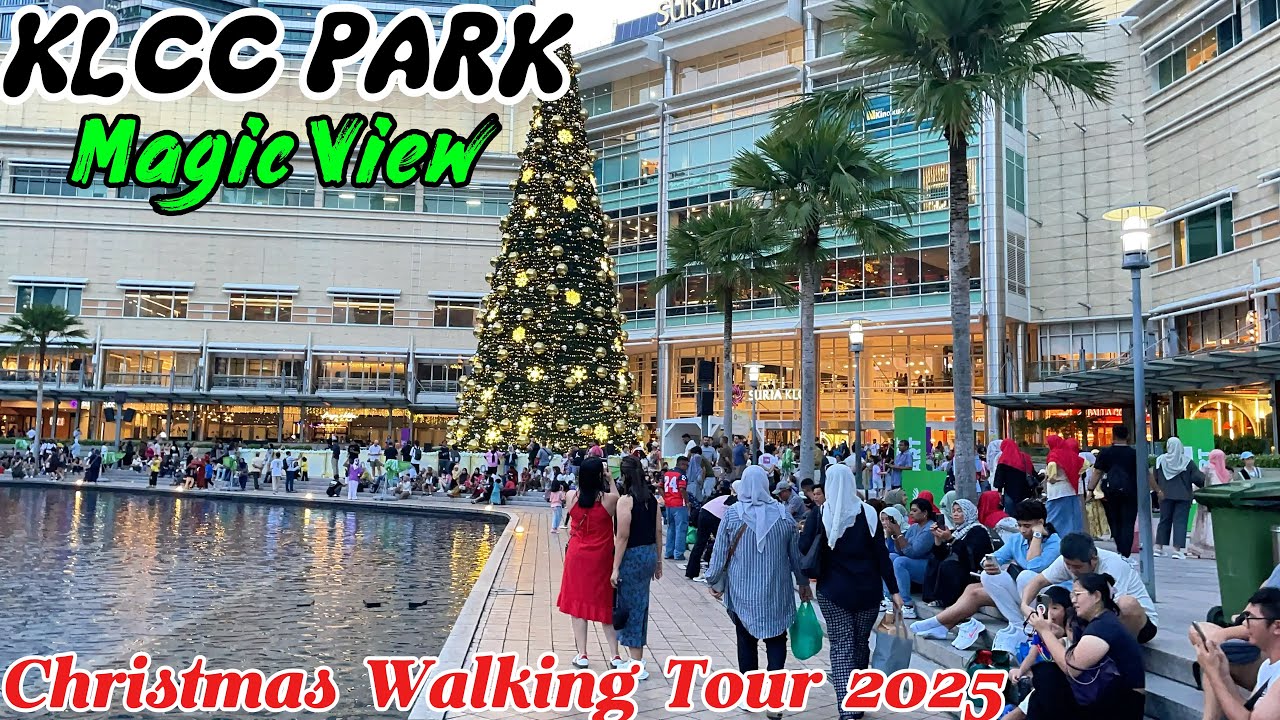 Magical View Of Klcc Park | Amazing Evening Walking Tour | Christmas 2025🔥😱❤️
