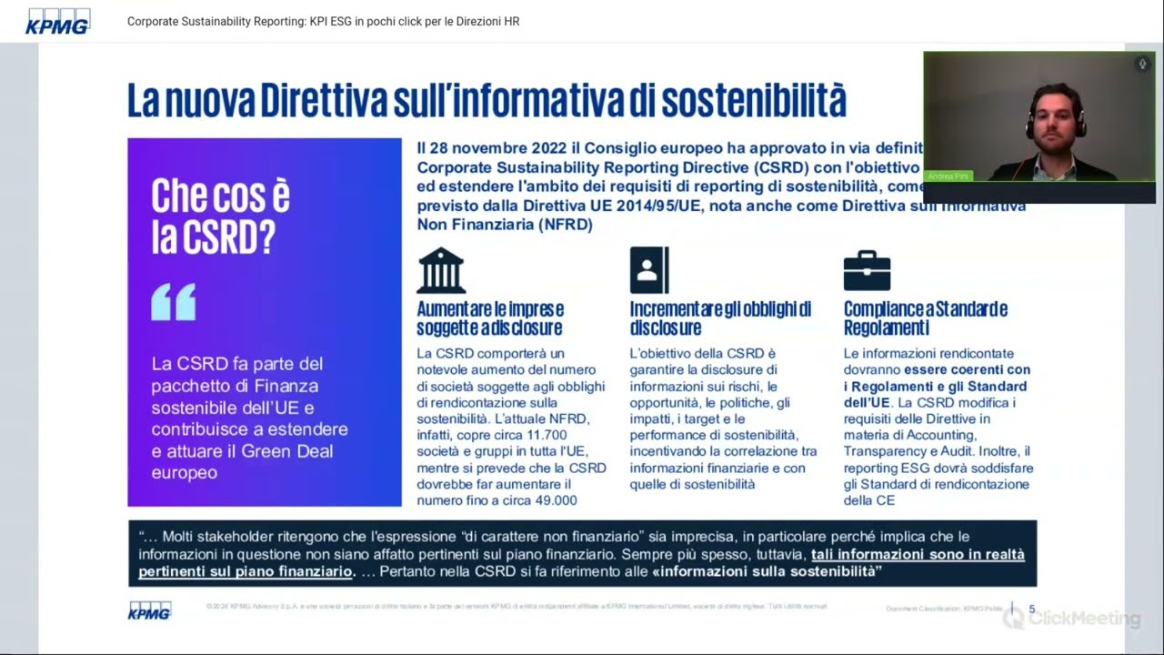 Corporate Sustainability Reporting: KPI ESG in pochi click per le Direzioni HR