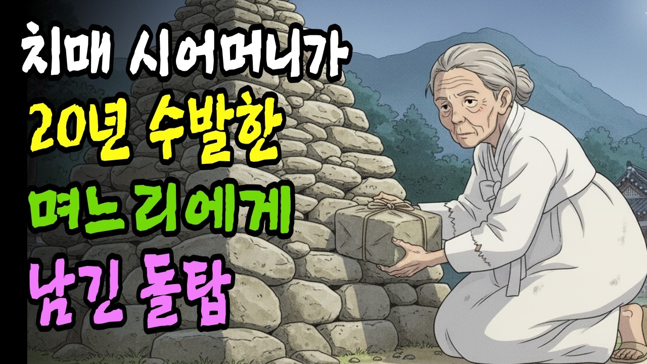#옛날이야기#야담#감동#오디오북. 치매 시어머니가 스무 해 동안 돌탑에 숨겨온 진실. #전설#설화#감동#추천#사연#사랑#소설#잠드는이야기#옛날이야기#민담#감동사연#감동#오디오북