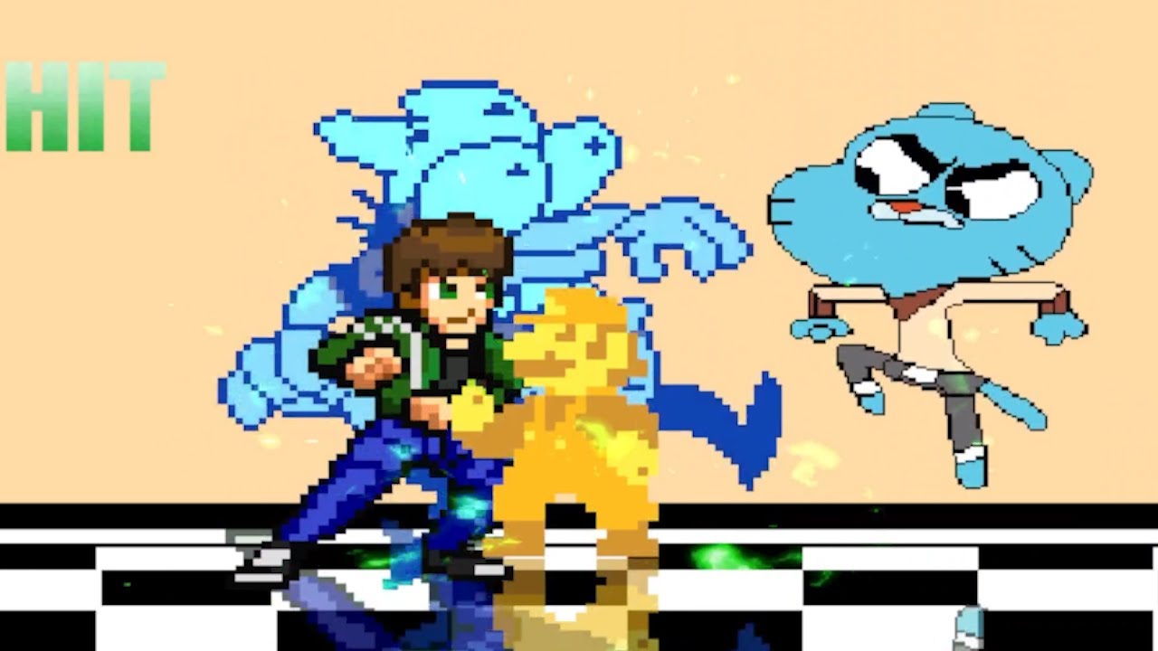 GUMBALL KOF TEAM UP WITH BEN 10 IN SURVIVAL MODE