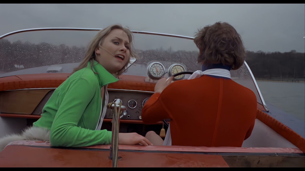 Scenes from Ruislip Lido in the late 1970's - Water Skiing - AI upscaled to 4k Resolution