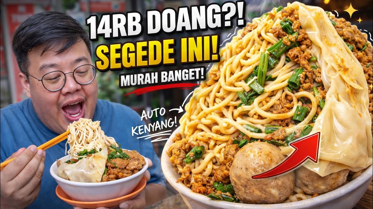 MAKIN RAME WALAU PINDAH KE DALAM GANG!! GAK SIA-SIA CARI MIE AYAM KE SAWANGAN..
