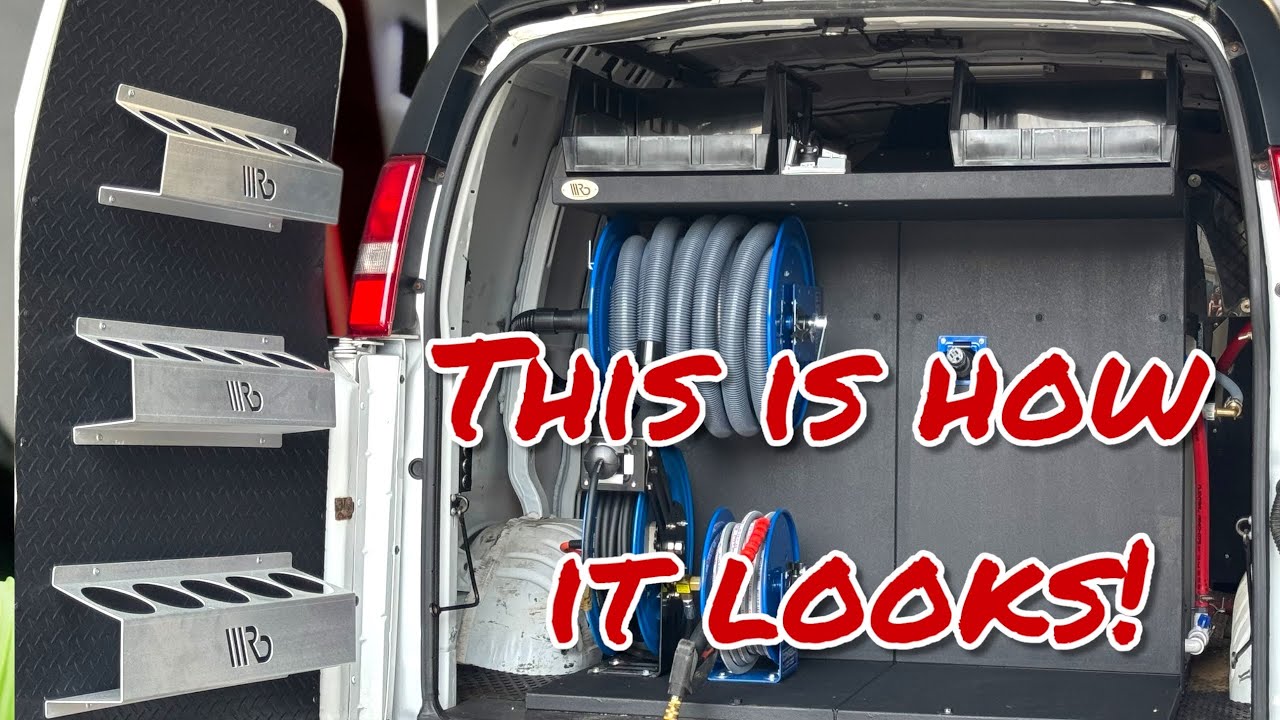 Chevy express mobile detailing setup with DI water system #mobile detailing le