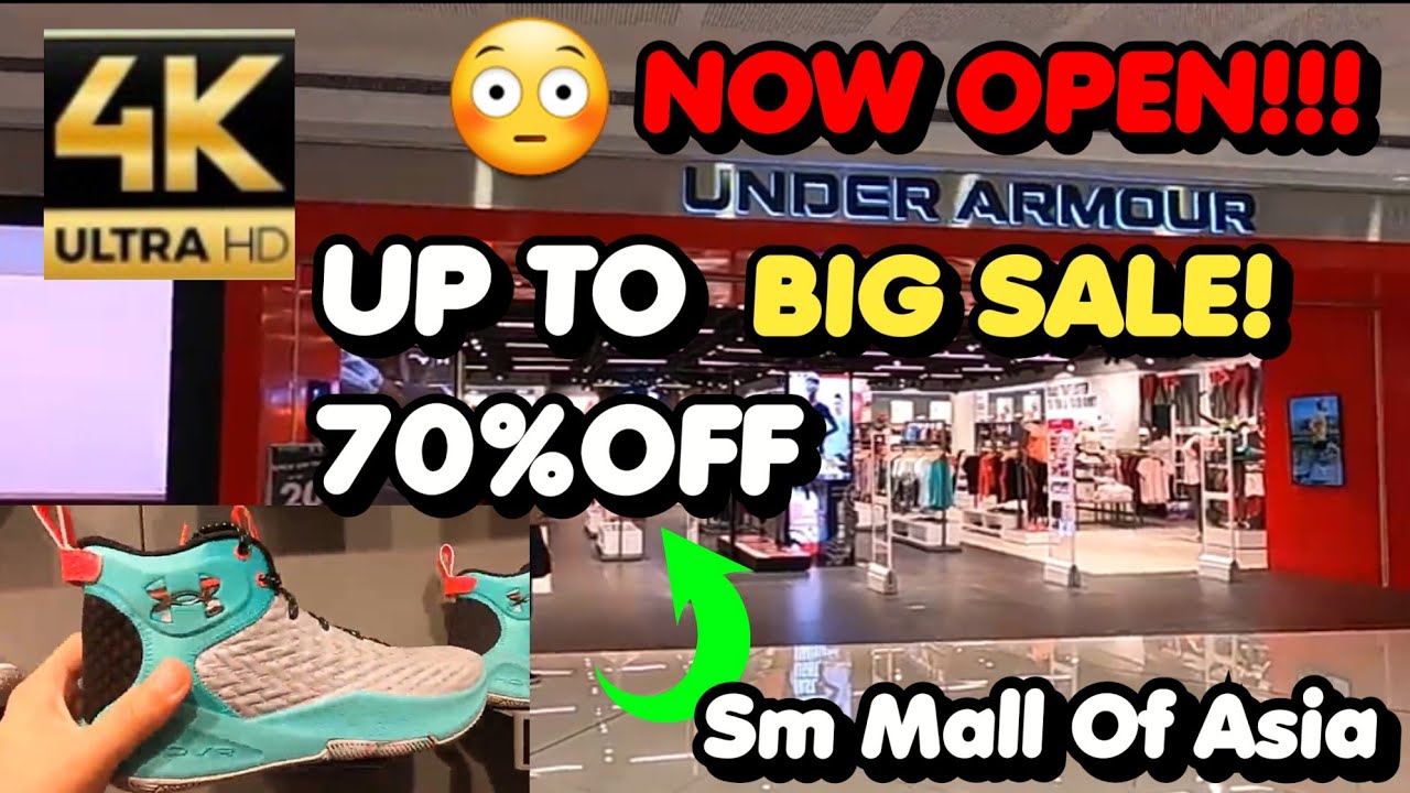 BIGGEST UNDER ARMOUR STORE NOW OPEN! | MOA |  Price In The Philippines SHOE SALE! APPAREL, SNEAKER