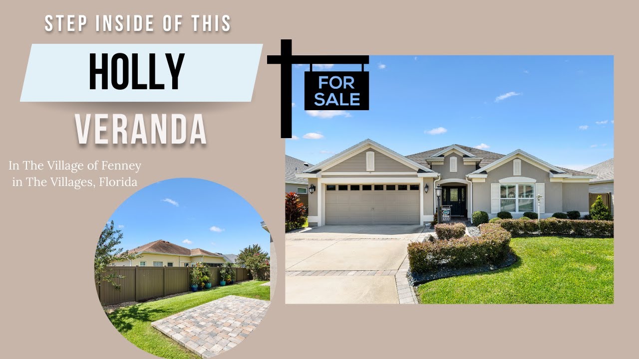 Step Inside and Tour This Holly Veranda For Sale in The Villages, FL with Private Courtyard!