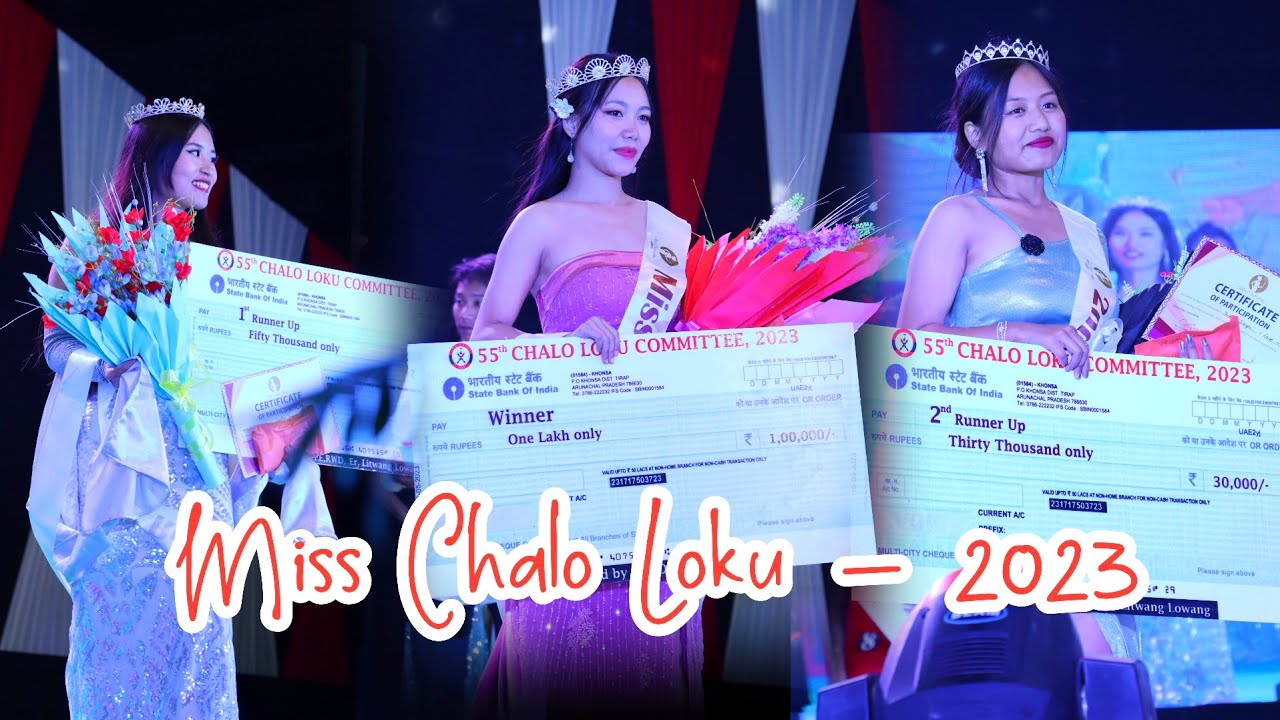Miss Chalo Loku 2023 || Tirap District Khonsa|| Nehru stadium