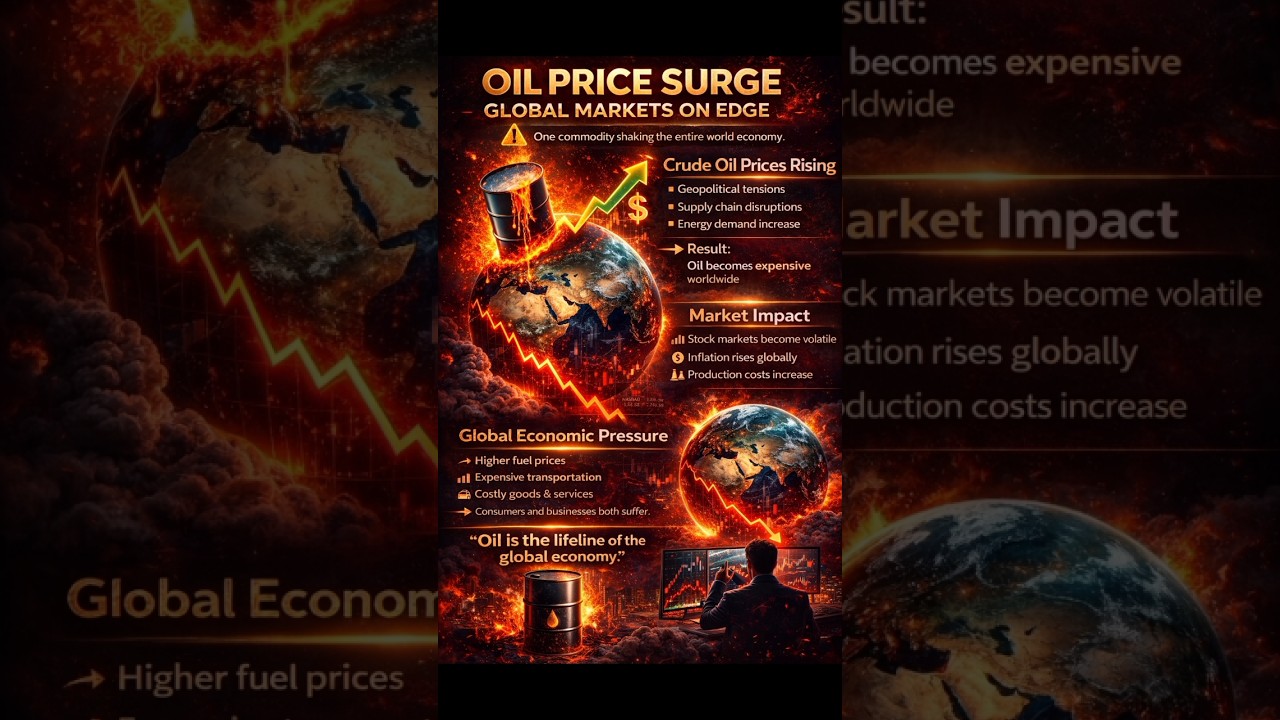 🛢 Oil Price Surge: Global Markets On Edge #short