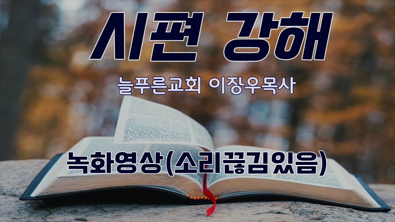 시편 139:1~24 어디로 피하리이까? (늘푸른교회 이장우목사)
