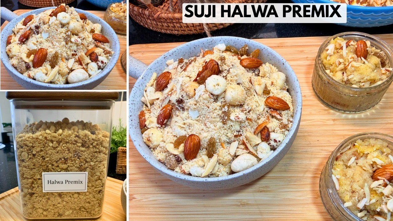 Premix Suji Halwa Recipe - Make Once, Eat for Months (Ramzan Special)
