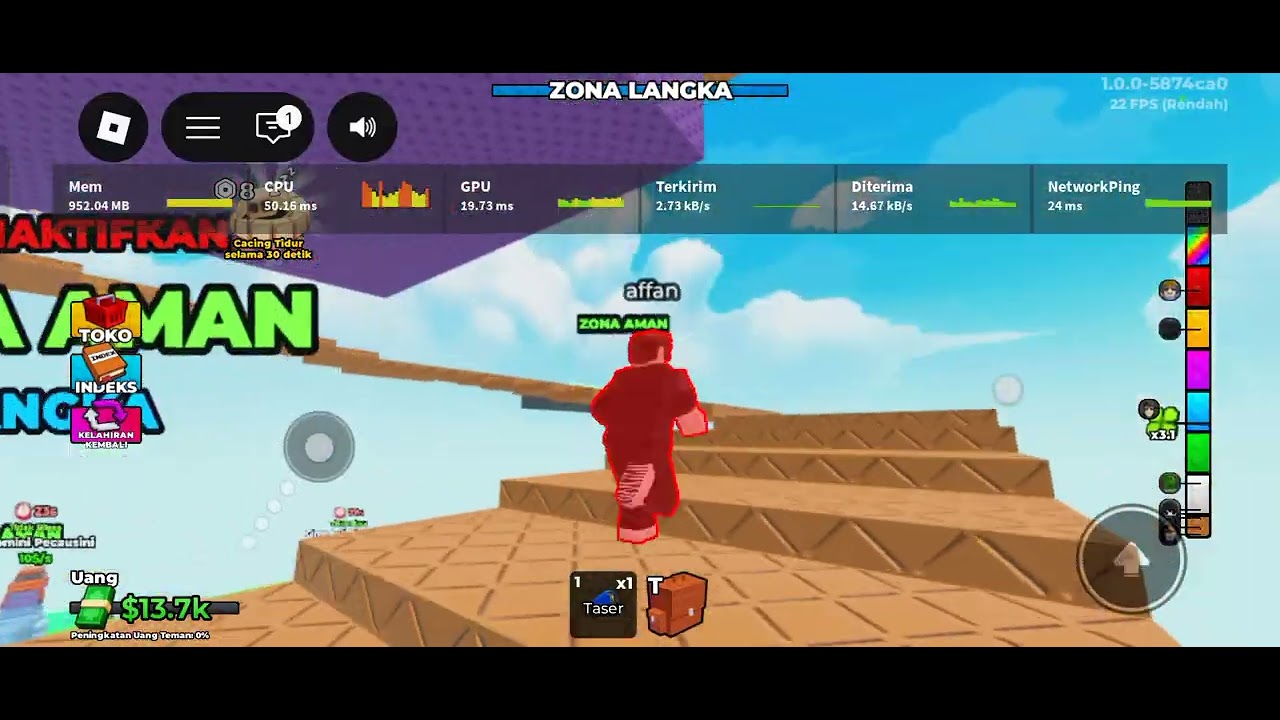 Lagu mencoba kepada tower dan berlari dari cacing 67 raksasa untuk mendapatkan secret