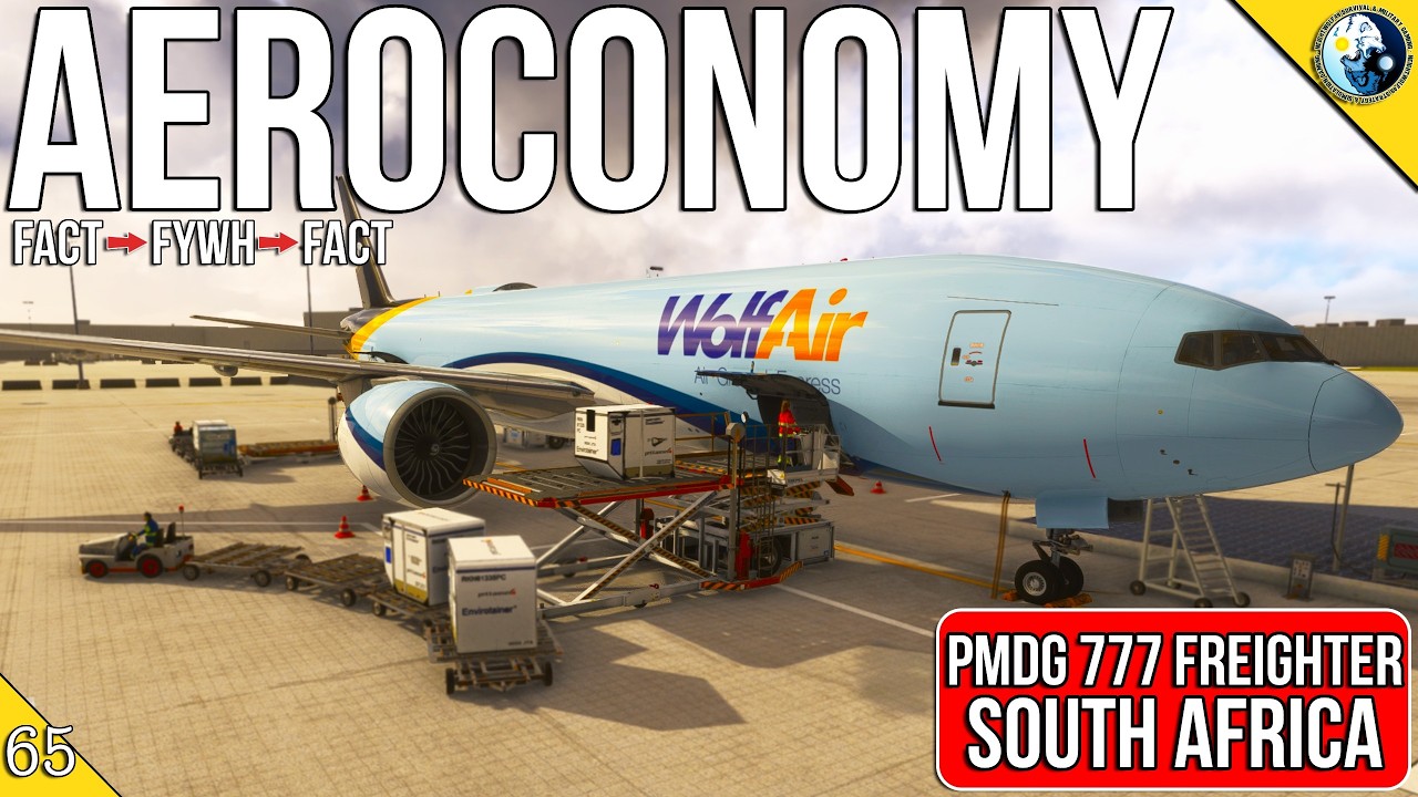 🔴LIVE🔴 Virtual Airline Flights | WolfAir on Aeroconomy | Flying the PMDG 777 Freighter