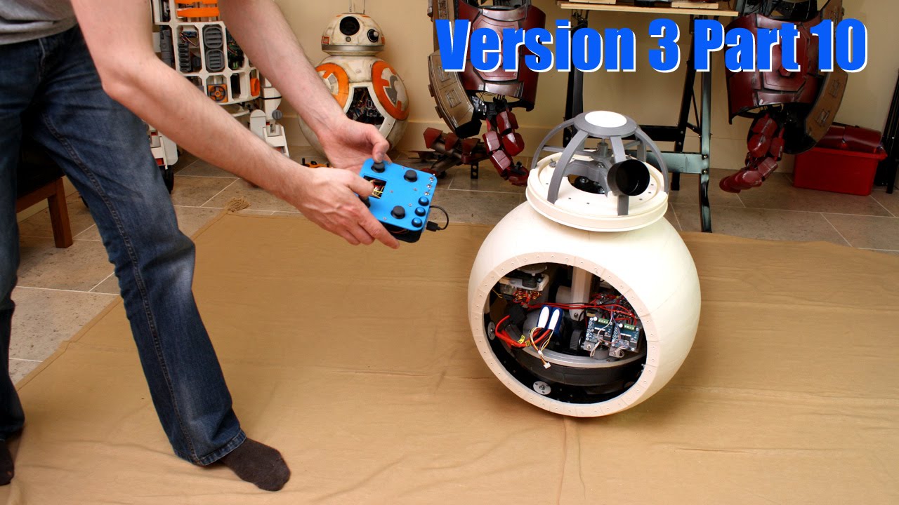 Star Wars BB-8 Droid v3 #10 | Flywheel Testing | James Bruton