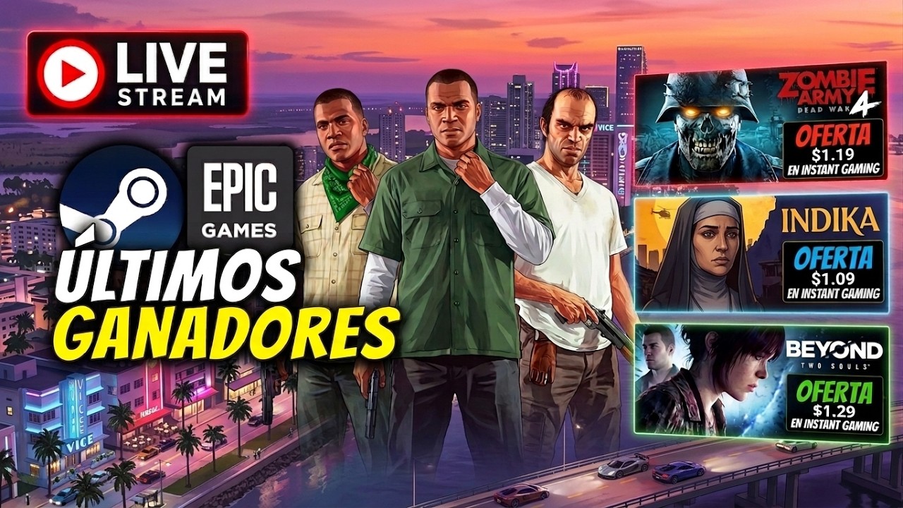 JUEGOS EN OFERTA EN INSTANT GAMING + GANADORES UTLIMOS 3 VIDEOS