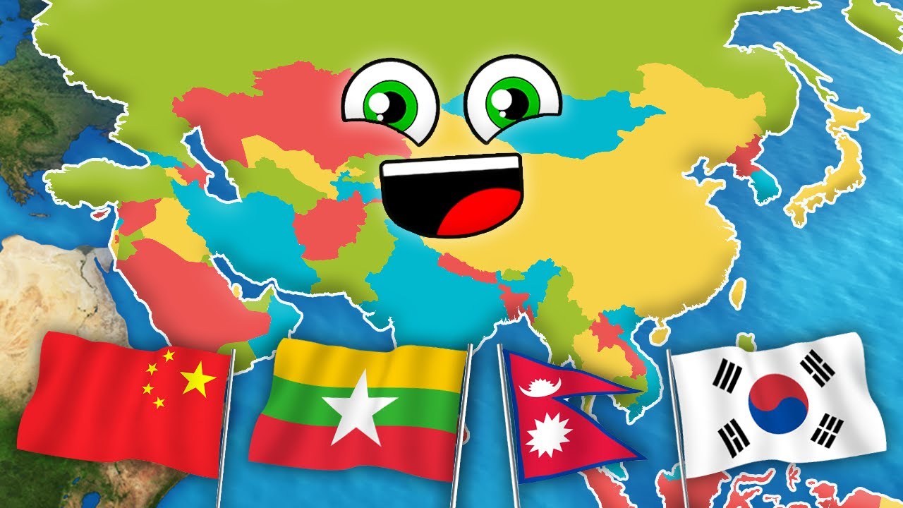 Países De Asia: Nombres Y Capitales | Países Del Mundo | KLT En Español