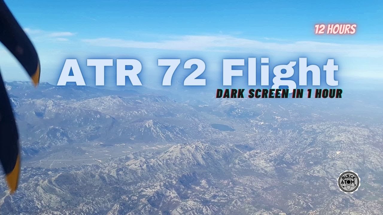 Relaxing Sleep Sounds: ATR 72 Passenger Prop Plane Flight Noise for Deep Sleep ⨀ White Noise