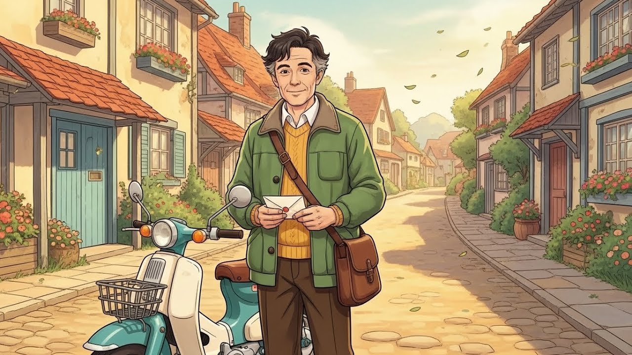 🌤️📬 A Cozy Day Delivering Letters in a Colorful Cottage Town | Cozy Ghibli ASMR 🏡🍵