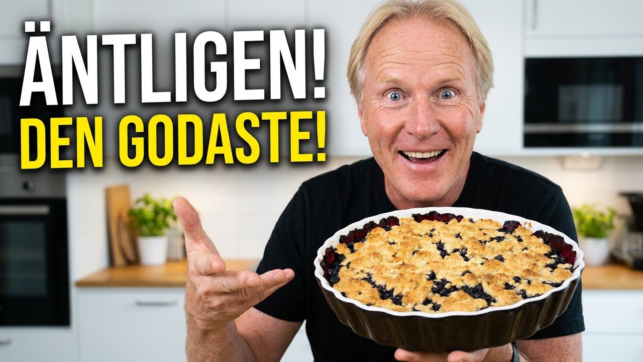Så gör du den godaste blåbärspajen | Enkel smulpaj du bara måste prova