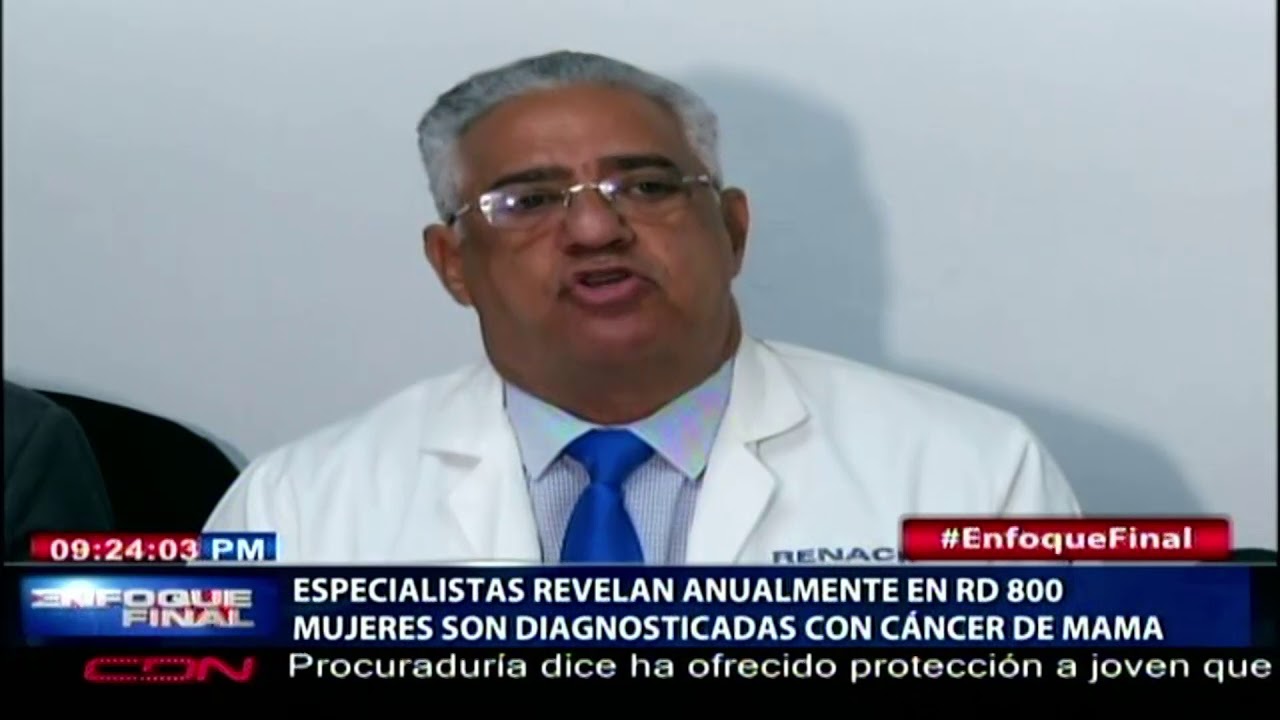 Especialistas revelan anualmente en RD 800 mujeres son diagnosticadas con c&aacute;ncer de mama